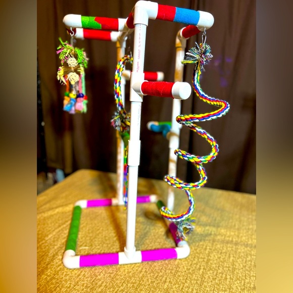 Handmade Bird Perch/Play gym - Picture 3 of 13